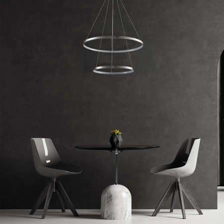 LED závěsné stropní svítidlo 35W 4600lm 4000K neutrální 120° stříbrné LEA Sanico Goldlux