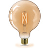 LED žárovka E27 G125 7W = 50W Filament Amber SMART WiFi Philips WiZ