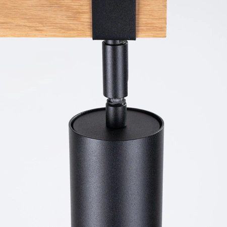 FAGER 2xGU10 Spotlight Moving Black Skandinávské stropní svítidlo SOLLUX