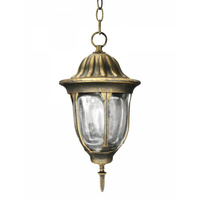 FLORENCIE závěsná ZAHRADNÍ LAMPA 1xE27 IP43 GOLDLUX (Polux) PATINA