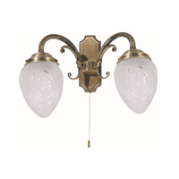 Nástěnné svítidlo LED 2x E14 Brown Classic Annabella 8632 Rabalux