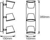 LED panelové bodové svítidlo 20W 1000lm CCT Mesh White Air Adjust Ledvance