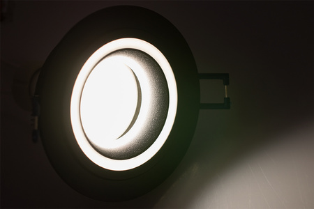 Halogenová Podhledové svítidlo GU10, Stálá Kulatá Černá TRIBUS LUMILED