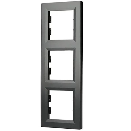 3-násobný vertikální rám pro Triple Asphora Socket. Antracit