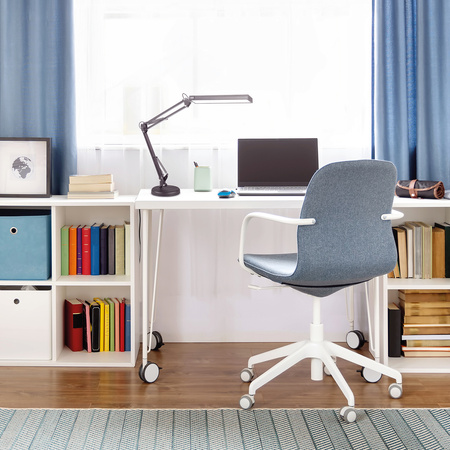 Stolní lampa LED 14W 800lm CCT 120° dobíjecí černá Tenuix Kobi