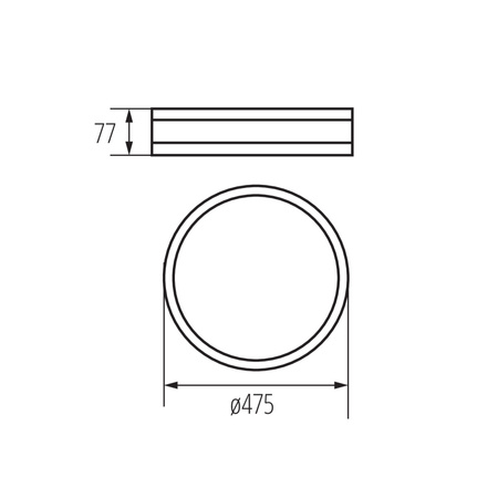 Dekorativní stropní svítidlo Plafond LED pro povrchovou montáž E27 Round Black Jasmin Kanlux