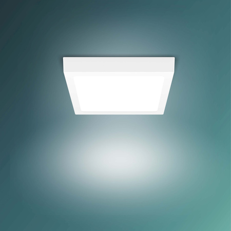 Plafond Panelová LED přisazená stropní lampa MAGNEOS 12W 2700K 21cm Bílé Downlight Square PHILIPS