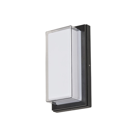 Zahradní lampa LED nástěnná lampa ANDORRA 12W 4000K IP54 obdélníková černá RABALUX