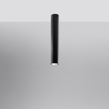 Svítidlo pro povrchovou montáž LAGOS GU10 Halogen Spot Tuba 40cm černá SOLLUX
