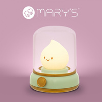 Dětské noční světlo LED 3W 1800-3000K teplé dobíjecí 800mAh zelené MARY'S FLAME