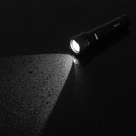 Dobíjecí LED svítilna Classic 20W 800lm ruční světlo silné ZOOM VA0180 VAYOX