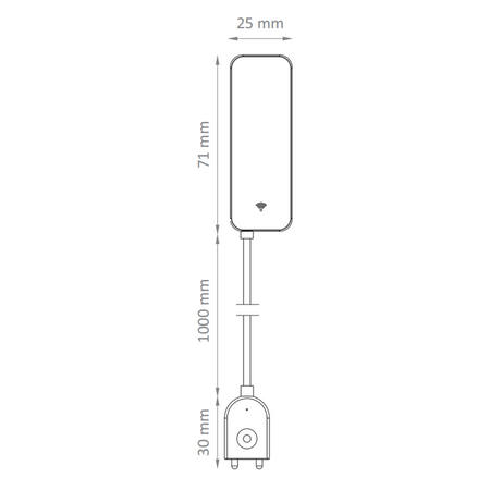 Sanico Goldlux IP67 5m chytrý WiFi detektor zaplavení se záložní baterií