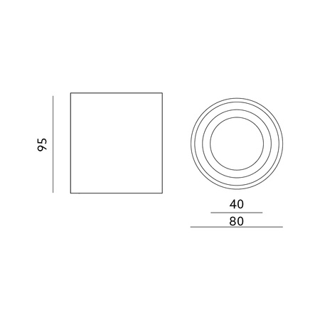 Halogenové svítidlo pro povrchovou montáž Vodotěsný hliník GU10 IP44 Bílý Aquarius Kobi