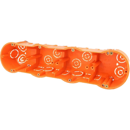 Čtyřnásobná koncová krabice. zapuštěná elektrická instalace PK60 PAWBOL