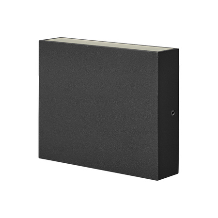 LED zahradní nástěnné svítidlo černé nahoře a dole 6.5W 2x250lm IP44 SQUARE CHICAGO GOLDLUX (Polux)