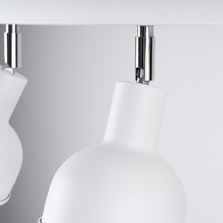 Stropní svítidlo ELBA 3xE27 Reflektor Moving white Loft SOLLUX