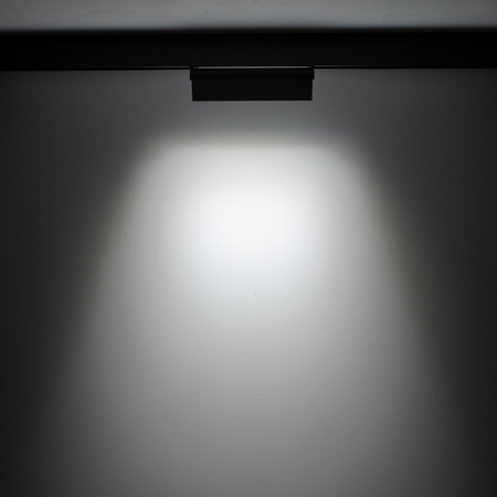 LED reflektor pro přípojnice 1 fáze LED 9W 880lm 4000K neutrální černá průmyslová LVM FOCUS OUT 10646 Nowodvorski