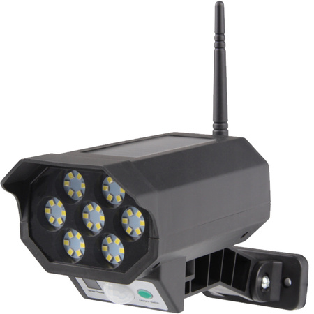 LED solární lampa Falešná kamera Venkovní zahradní pohybový senzor + dálkové ovládání