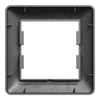 1-násobný horizontální rám pro zásuvku Single Asphora Antracit