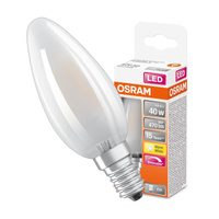 LED žárovka E14 B35 4.8W = 40W 470lm 2700K Teplá bílá 300° vlákno OSRAM SUPERSTAR Stmívatelné