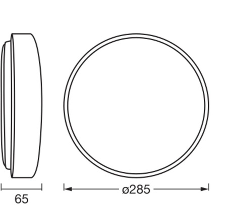 Plafond LED stropní svítidlo 16W 1000lm 3000K teplé stmívatelné šedé 28cm Orbis Ledvance