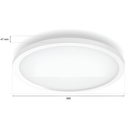 LED panel pro povrchovou montáž SURIMU 40W CCT RGB PHILIPS HUE Bluetooth stropní svítidlo