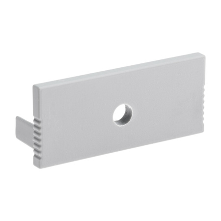 Záslepka pro Podtynkový Architektonický Profil typ P, XL s Otvorem Šedá Plastová LUMILED