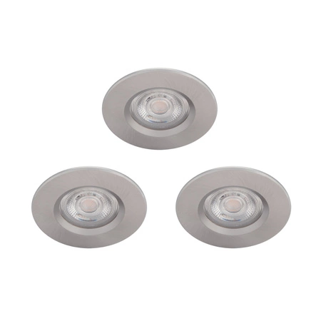 3x LED DIVE 5W 2700K 350lm IP65 kulaté saténové stmívatelné halogenové svítidlo PHILIPS