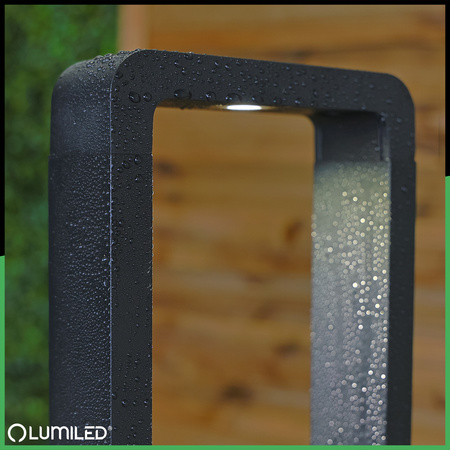 Venkovní zahradní lampa 10W, LED sloupek 80cm ERICA LUMILED