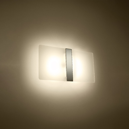 LED nástěnné svítidlo AZALIA 2xG9 Nástěnné svítidlo Bílý chrom SOLLUX