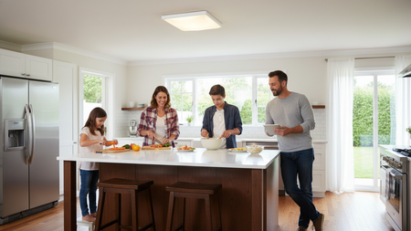 Plafond LED světlo pro povrchovou montáž 2x E27 White Square Ecolight