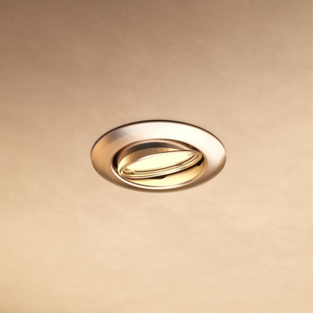 Zapuštěná montáž LED GU10 Movable Aluminium Round Nickel Peridot Philips