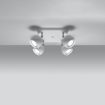 OCULARE stropní svítidlo 4xGU10 Reflektor Halogenové svítidlo Pohyblivé 25x25 Bílá SOLLUX