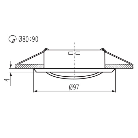 LED GU5.3 GU10 kulaté bílé Argus Kanlux Nastavitelné halogenové bodové svítidlo pro montáž pod omítku