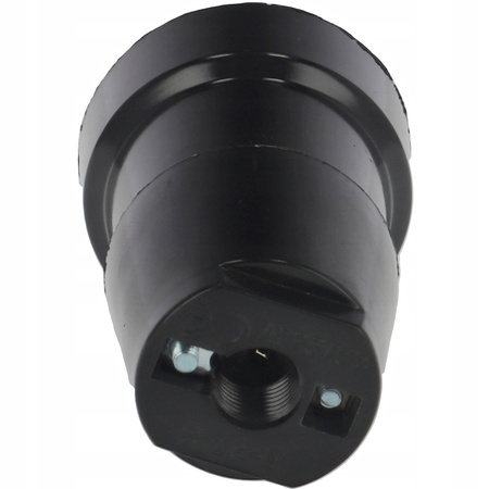 Bakelitová objímka žárovky E27 černá PAWBOL