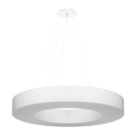 SATURNO SLIM LED závěsné svítidlo 6xE27 Lustr 70 cm bílý SOLLUX