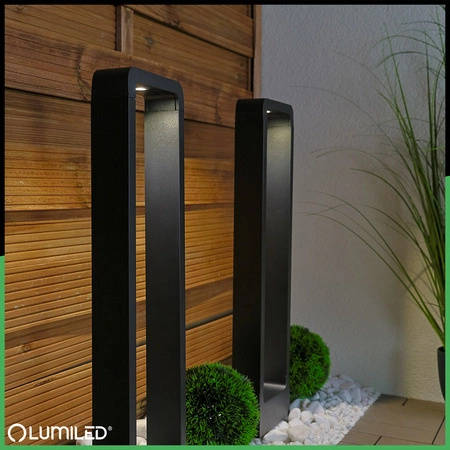 Venkovní zahradní lampa 10W, LED sloupek 60cm ERICA LUMILED