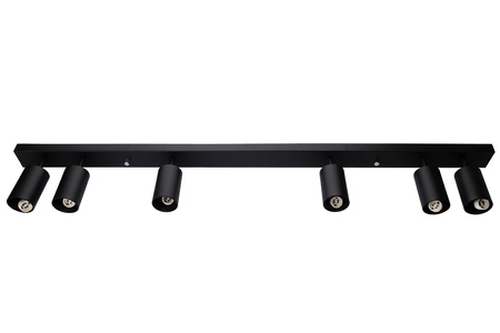 6x GU10 Stropní LED svítidlo, SPOT Reflektor Halogenová Úprava Černá QUALIS LUMILED