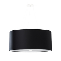 LED závěsné stropní svítidlo OTTO 5xE27 Lustr 60 cm černý SOLLUX
