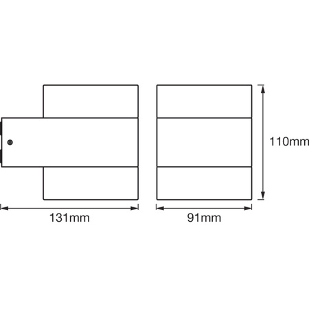 Nástěnné svítidlo fasádní nástěnné svítidlo 13W Endura Style UPDOWN Puck White LEDVANCE