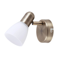 Nástěnné bodové svítidlo E14 hnědé Classic Soma 6306 Rabalux
