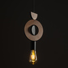 Závěsné stropní svítidlo E27 Black Wood Scandinavian DROPS WOOD D 11176 Nowodvorski