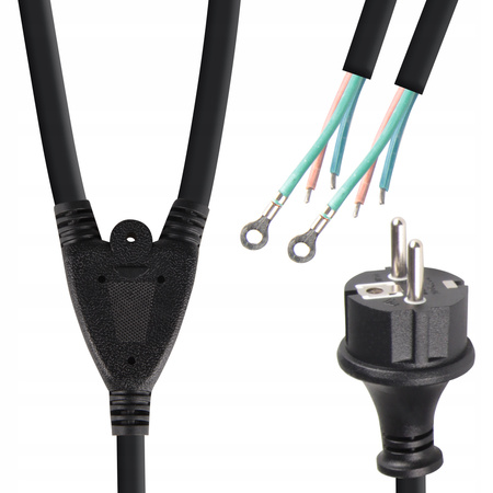 Napájecí kabel 2m OMY 3x0,75mm2 Kabel pro osvětlovač pracovní lampy Masterled