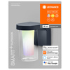 LED fasádní nástěnné svítidlo INTELLIGENT 10W 420 lm Teplá bílá barva světla + RGB SMART + WiFi CASCADE LEDVANCE