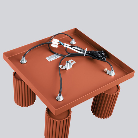 Bodové reflektorové stropní svítidlo Tuba 4x GU10 Ochre Red Carbon Deep Space SL.1640 Sollux