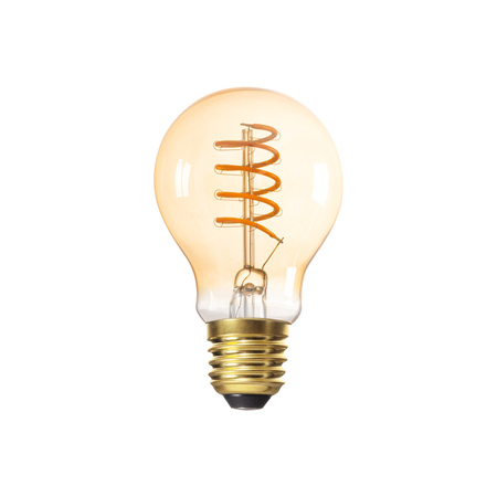 LED žárovka E27 Edison A60 4W 250lm 1800K teplá bílá Amber XLED Filament Kanlux