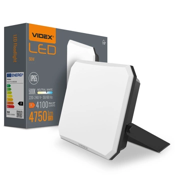 LED reflektor 50W 4750lm 5000K studená černá s mléčným odstínem Videx