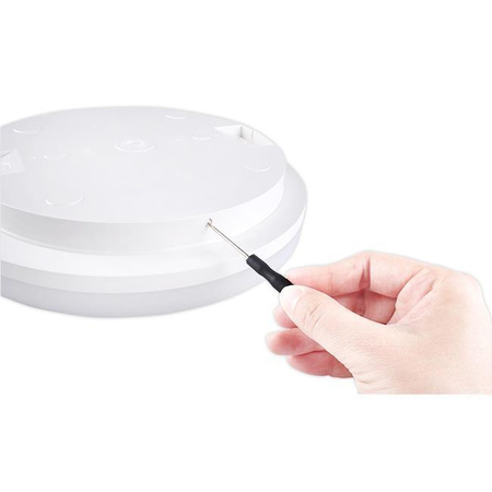 Stropní LED svítidlo do koupelny Povrchová montáž 18W 1880lm 4000K Neutrální se senzorem pohybu Kulatá bílá IP54 Minos Masterled