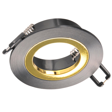 Skryté bodové svítidlo GU10 černé FEBE Sanico Goldlux