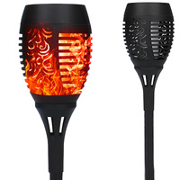 Venkovní zahradní lampa s plamenem LED poháněná systémem SOLAR IP44 61 cm